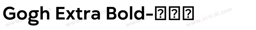 Gogh Extra Bold字体转换